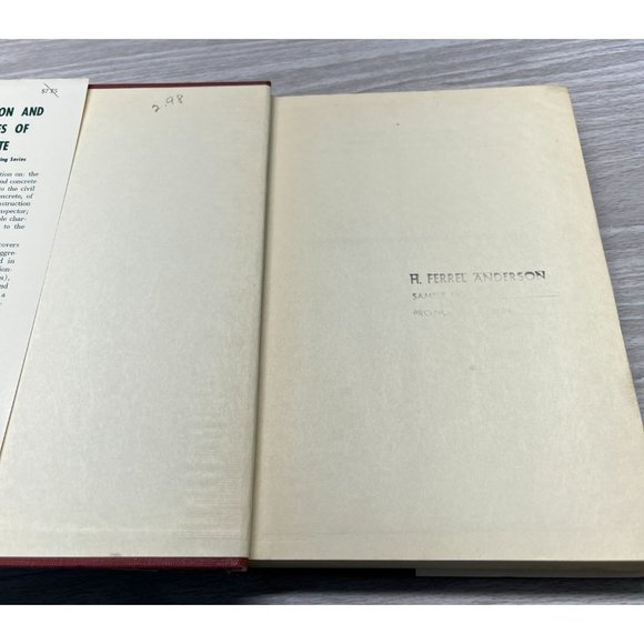 Composition and Properties of Concrete George Troxell Engineering Book 1956 - Picture 12 of 12